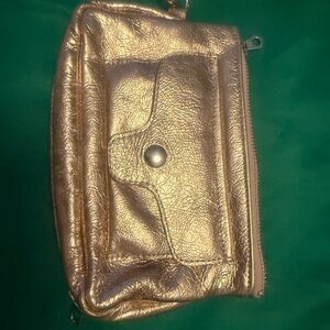 Milloo Gold Metallic Women's Clutch